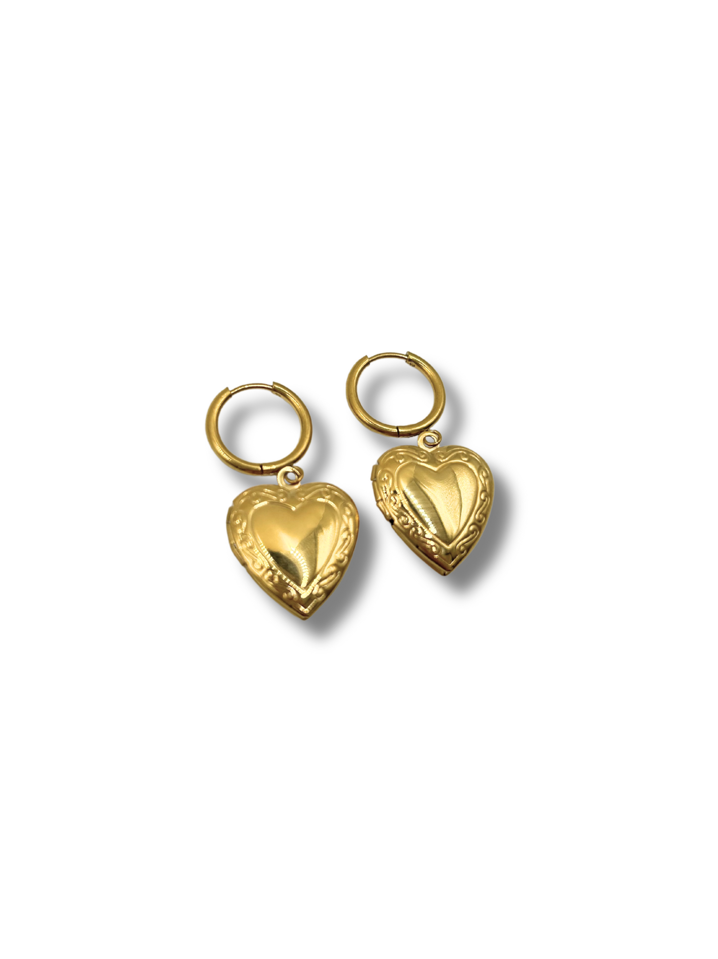 'Valentina' Heart Locket Earrings