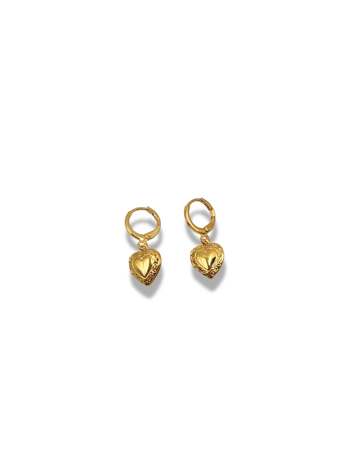 'Valentina' Heart Locket Earrings