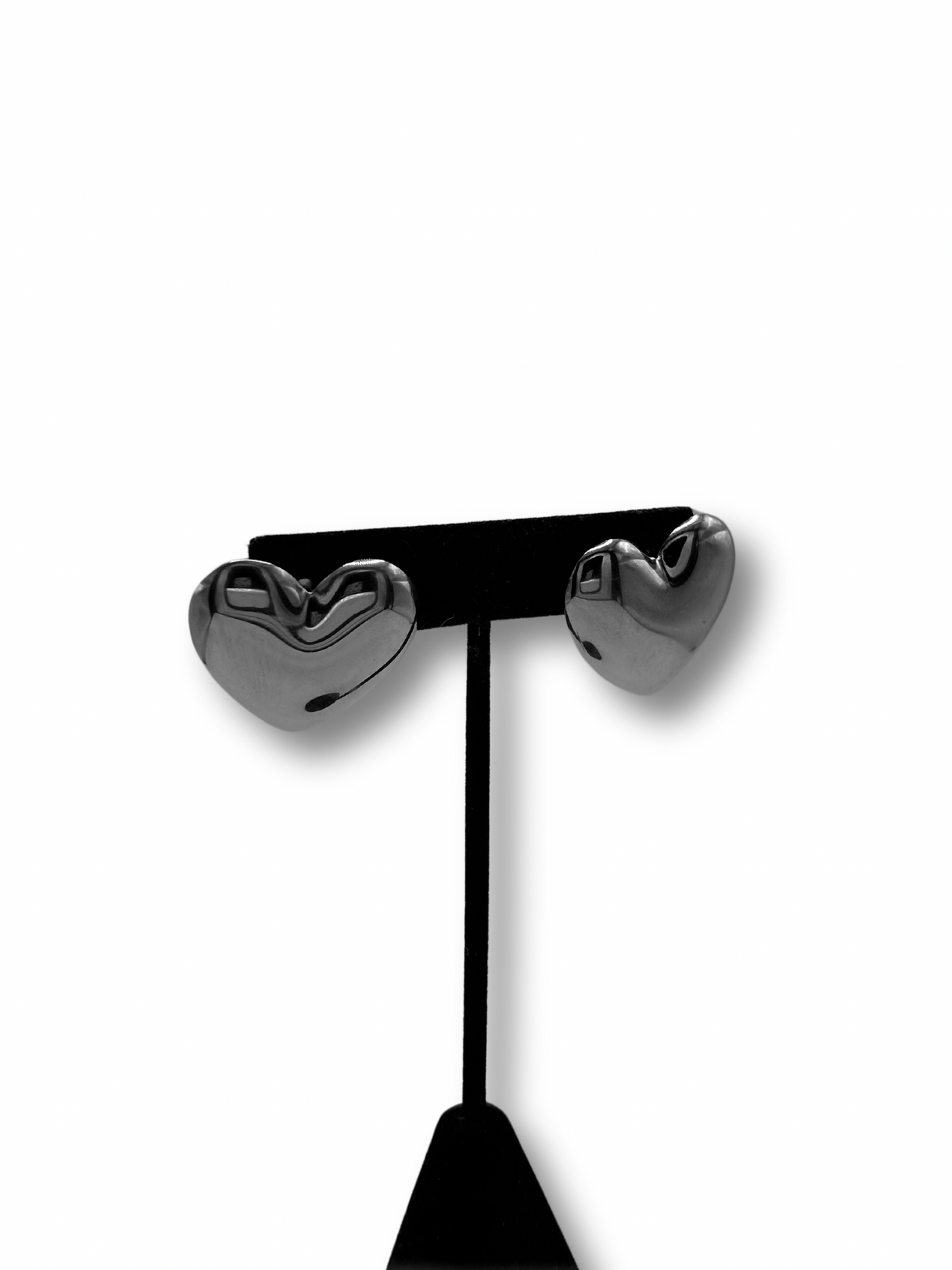 ‘Princess’ XL Heart Stud Earrings