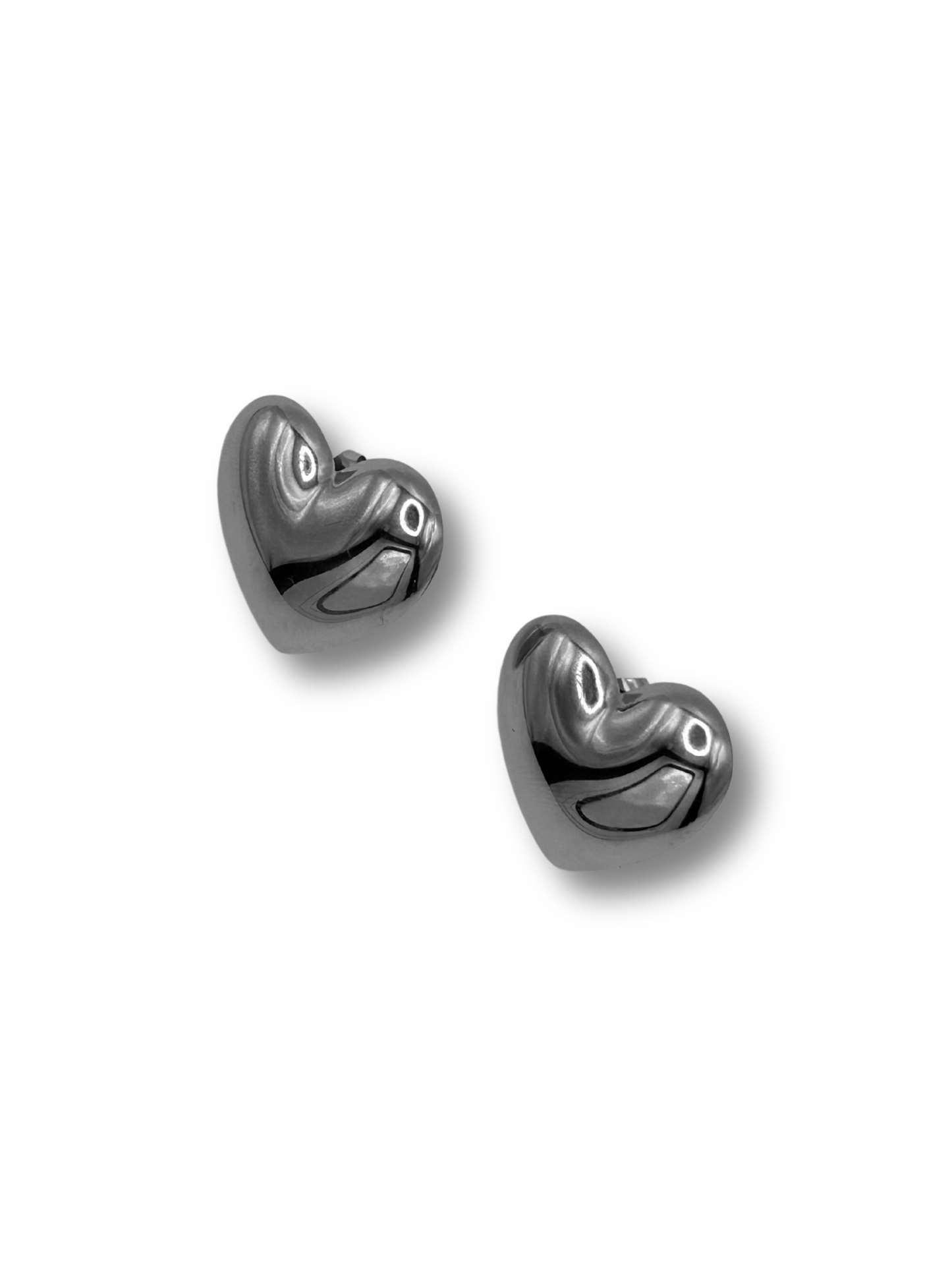 ‘Princess’ XL Heart Stud Earrings