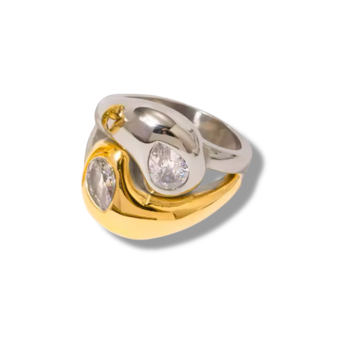 ‘Yin & Yang’ Mixed Metal Ring