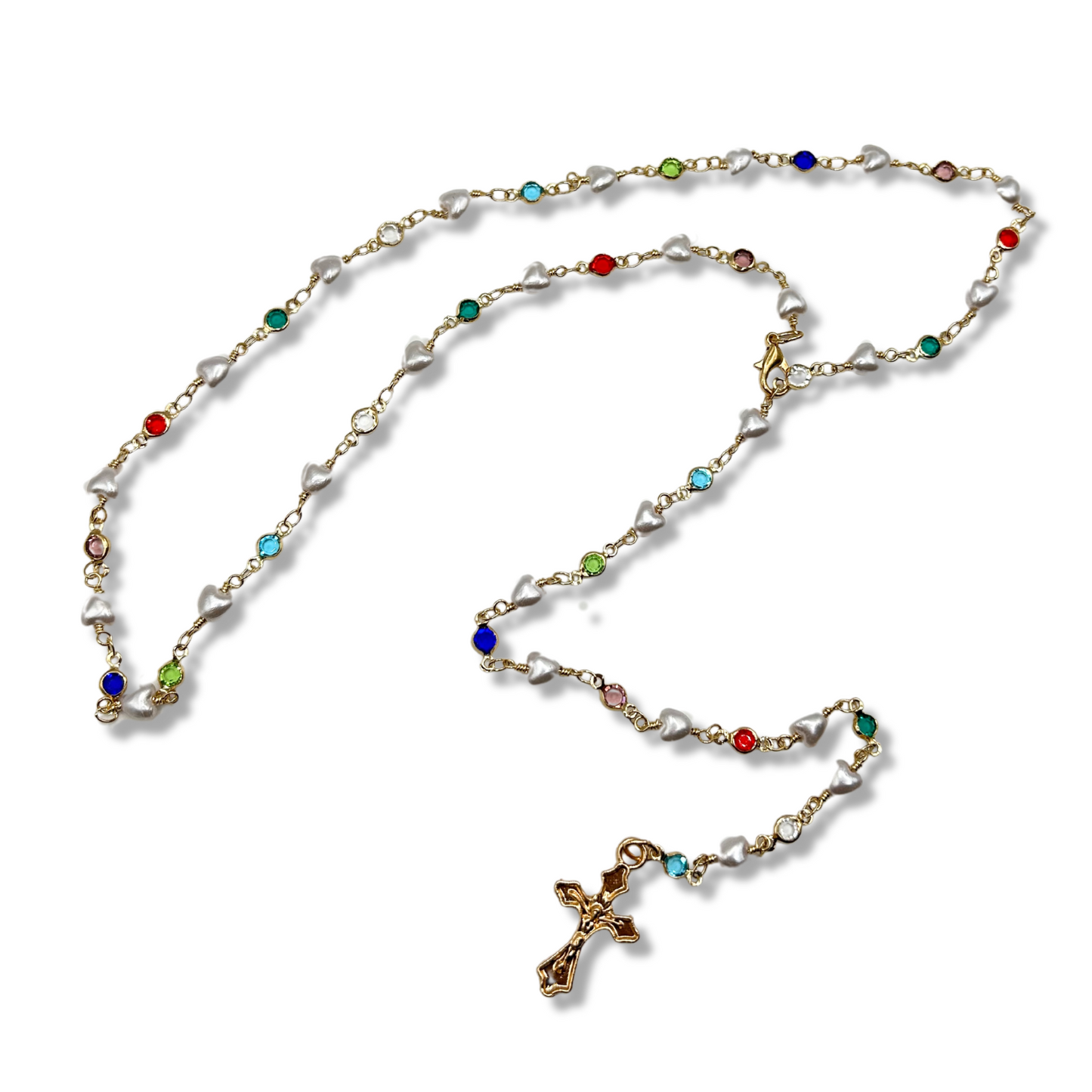 'Janeen' Lariat Cross Chain