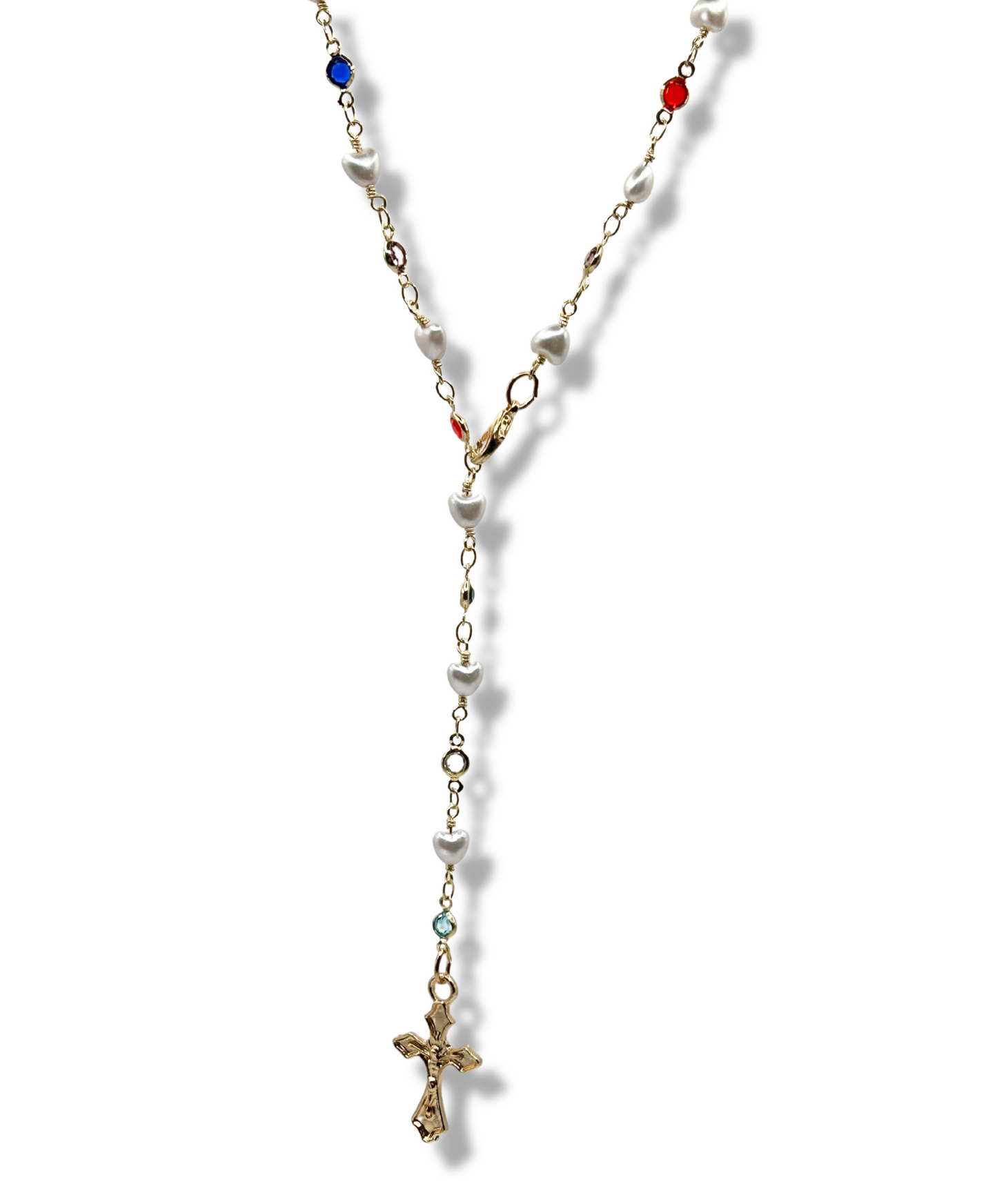 'Janeen' Lariat Cross Chain