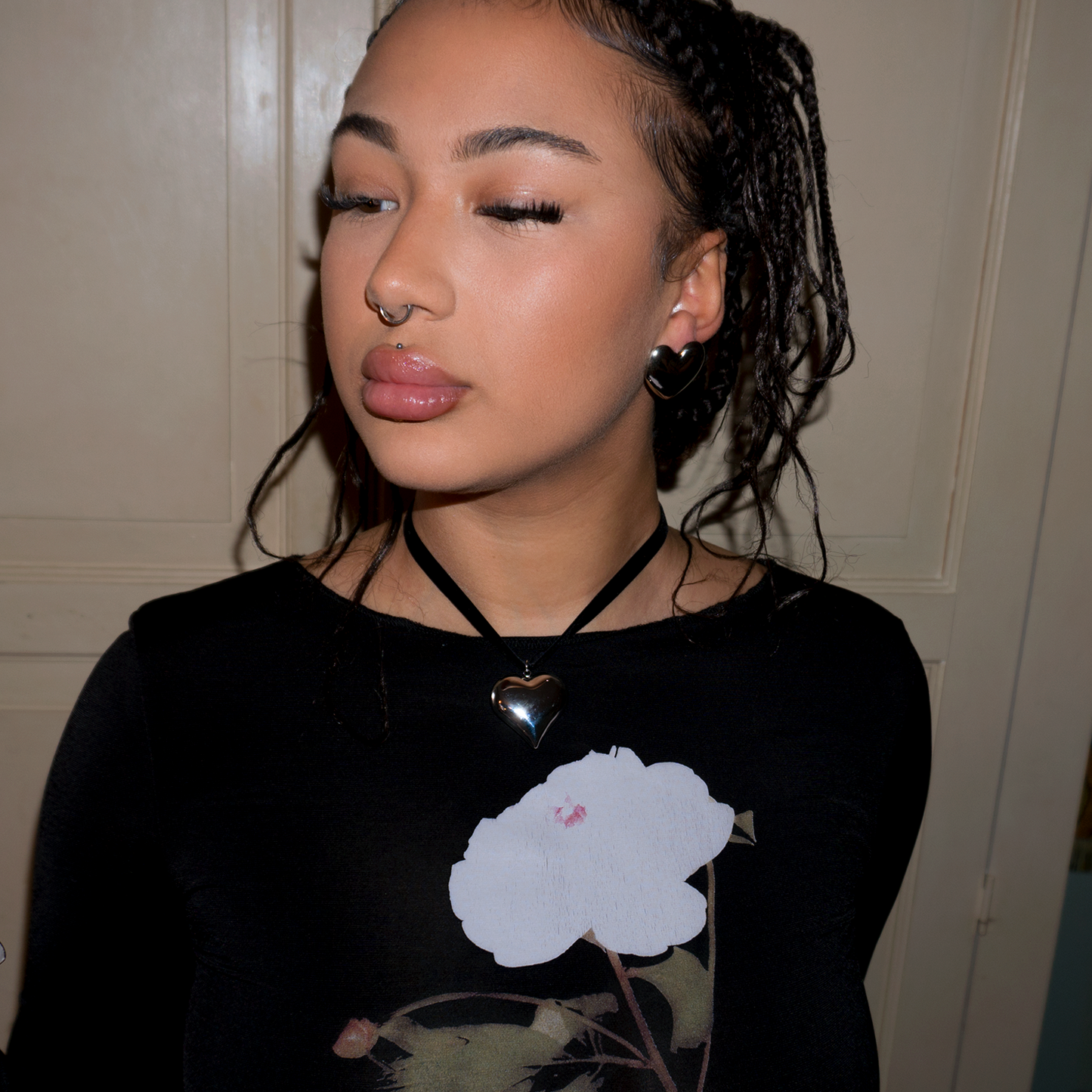 ‘Princess’ XL Heart Stud Earrings