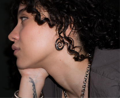 ‘Alix’ Spiral Hoops