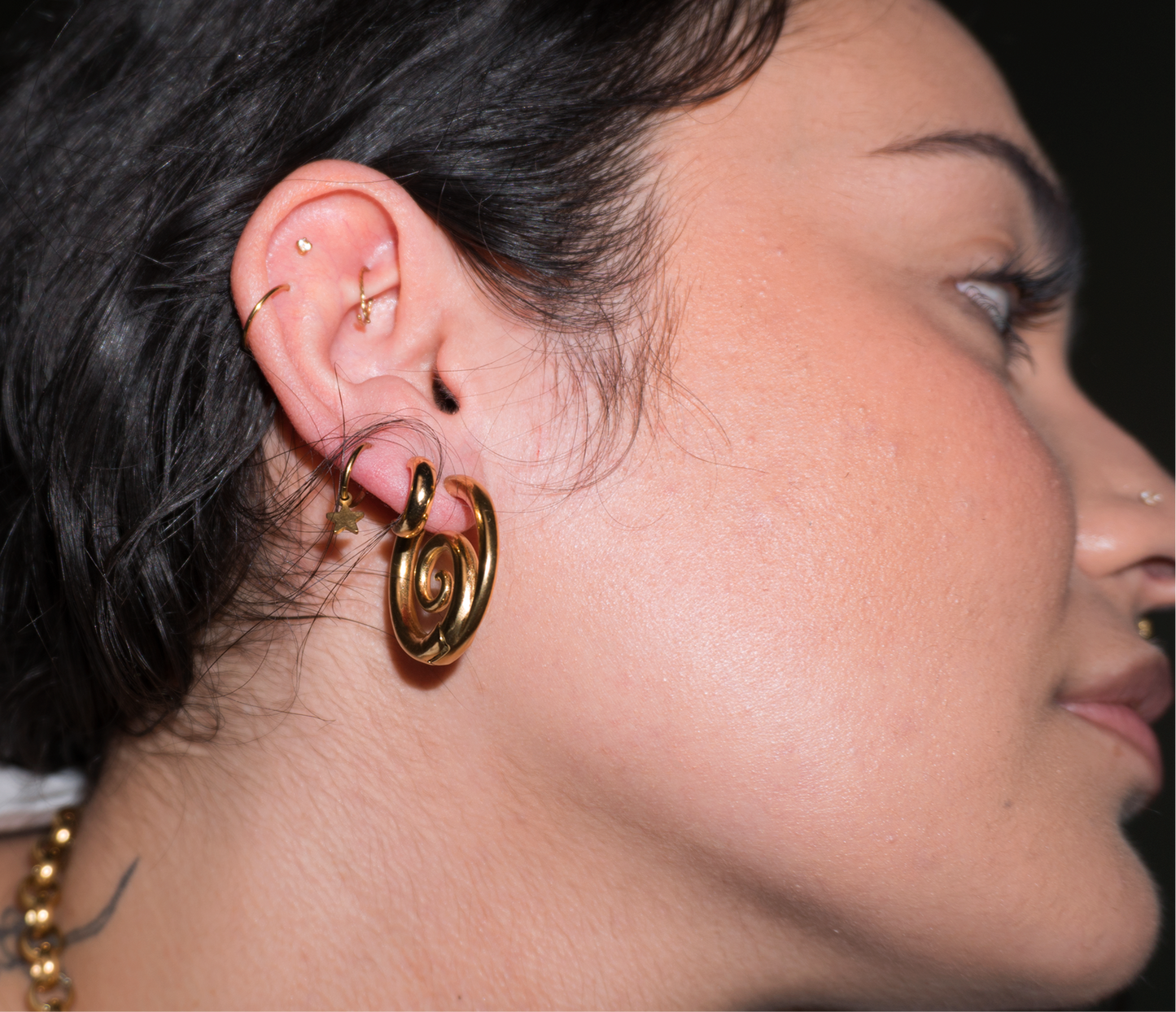‘Alix’ Spiral Hoops