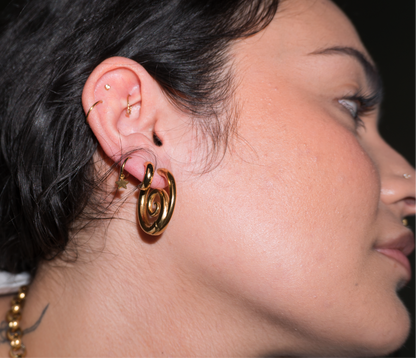 ‘Alix’ Spiral Hoops