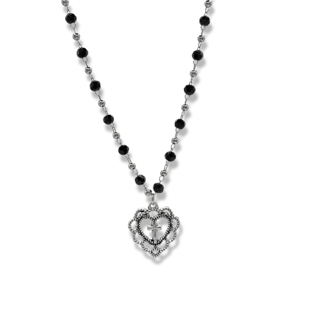 Product photo of vintage necklace on white background